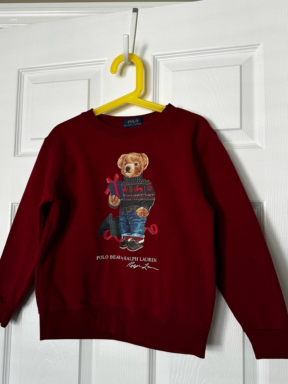Kids- Polo by Ralph Lauren Kids' Red Bear Graphic Sweatshirt